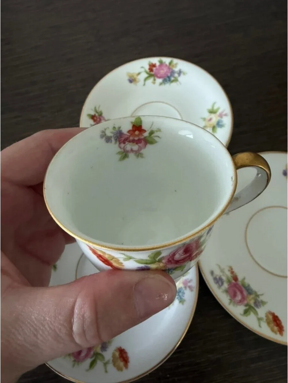 Vintage Fine China 1 Teacup & 3 Saucers - Noritake Japan